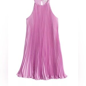 Nine West Pink Pleated Mini Dress (Never worn)